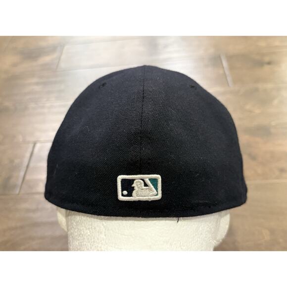 New Era MLB Mens Blue Lucas Luetge Seattle Mariners 59FIFTY Fitted Hat 7 1/2 - Picture 5 of 10